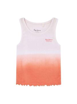 Camiseta Pepe Jeans Garnier Naranja para Niña