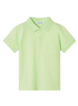 Polo Mayoral Granito Básico Verde para Niño