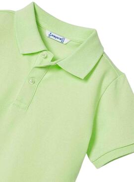 Polo Mayoral Granito Básico Verde para Niño