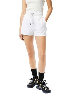 Shorts Lacoste Style Blanco para Mujer