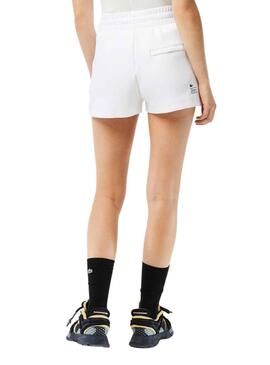 Shorts Lacoste Style Blanco para Mujer
