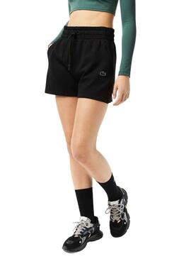 Shorts Lacoste Style Negro para Mujer