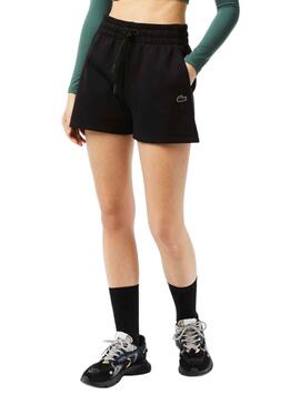 Shorts Lacoste Style Negro para Mujer