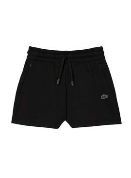 Shorts Lacoste Style Negro para Mujer