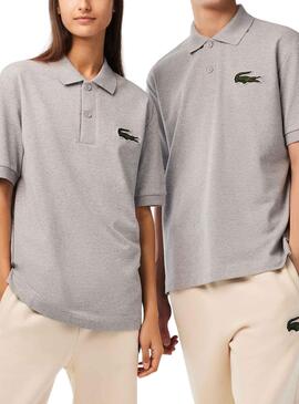 Polo Lacoste Loose Gris para Hombre y Mujer