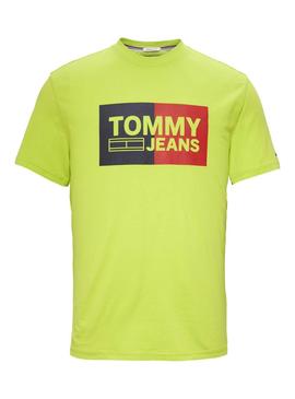 Camiseta Tommy Jeans Essential Split Lima Hombre