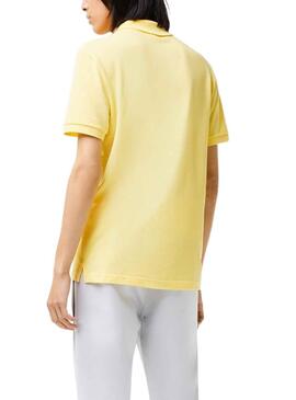 Polo Lacoste Básico Amarillo para Hombre