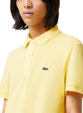 Polo Lacoste Básico Amarillo para Hombre