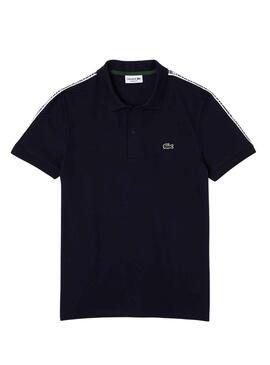 Polo Lacoste Bandas Marino para Hombre