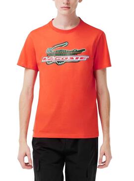 Camiseta Lacoste Sport Naranja para Hombre