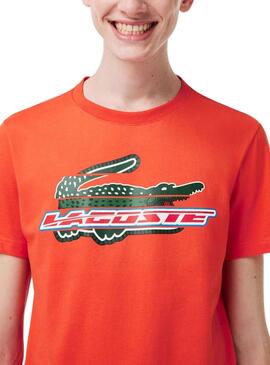 Camiseta Lacoste Sport Naranja para Hombre