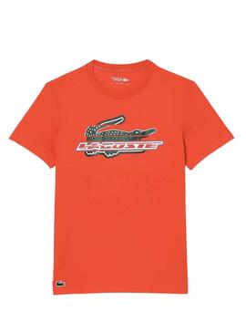 Camiseta Lacoste Sport Naranja para Hombre