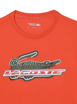 Camiseta Lacoste Sport Naranja para Hombre