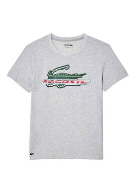 Camiseta Lacoste Sport Gris para Hombre