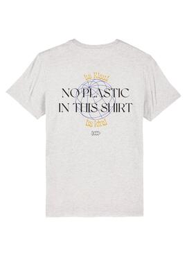 Camiseta Klout No Plastic Gris para Mujer y Hombre