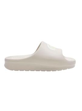 Chanclas Lacoste Serve Slide Blanco para Mujer