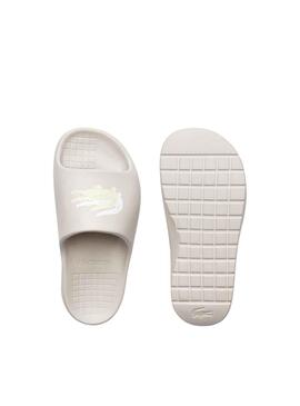 Chanclas Lacoste Serve Slide Blanco para Mujer