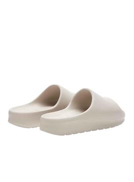 Chanclas Lacoste Serve Slide Blanco para Mujer