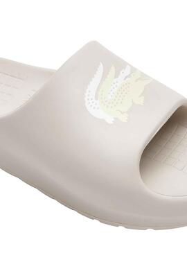 Chanclas Lacoste Serve Slide Blanco para Mujer