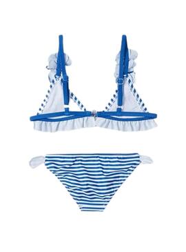Bikini Mayoral Rayas Azul y Blanco para Niña