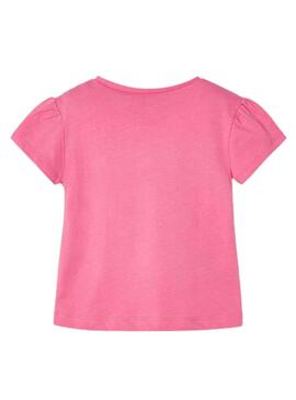 Camiseta Mayoral Bordado Calado Rosa para Niña