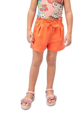 Set 2 Shorts Mayoral Naranja para niña