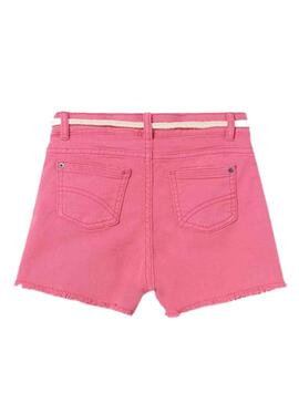 Short Mayoral Sarga Basic Rosa para Niña