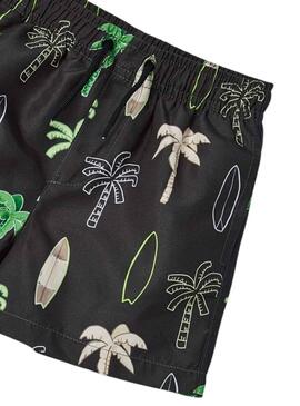 Bañador Mayoral Estampado Palmeras Negro Niño