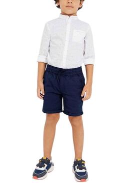 Conjunto Mayoral Bermuda Camisa Marino Niño