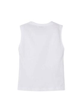 Camiseta Mayoral Sin Mangas Blanco para Niño