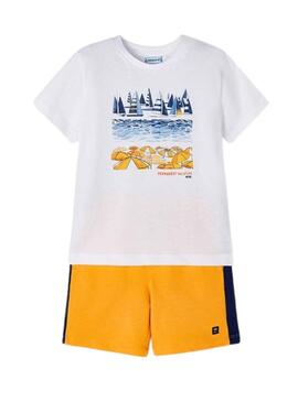 Conjunto Mayoral Vacation Naranja para Niño