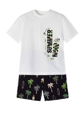 Conjunto Mayoral Summer Mood Negro para Niño