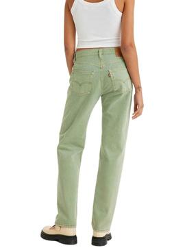 Pantalón Vaquero Levis 501 90S Verde para Mujer