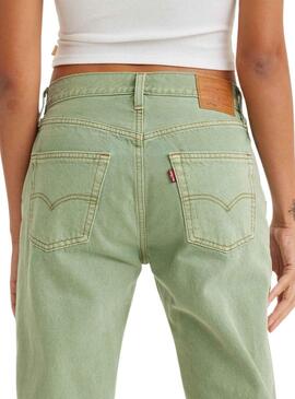 Pantalón Vaquero Levis 501 90S Verde para Mujer