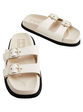 Sandalias Tommy Jeans Fancy Beige para Mujer