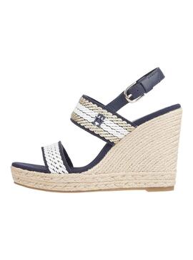 Sandalias Tommy Hilfiger Webbing Marino para Mujer