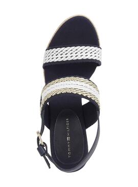 Sandalias Tommy Hilfiger Webbing Marino para Mujer