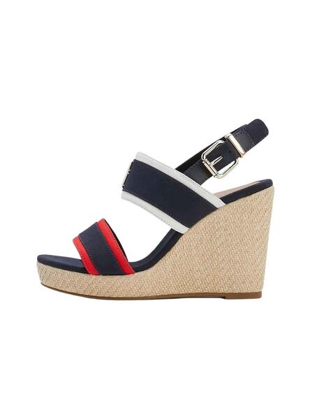 Tomar un riesgo Golpeteo Pertenecer a Sandalias Tommy Hilfiger Contrast Marino Mujer