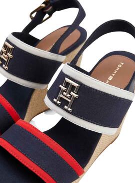 Sandalias Tommy Hilfiger Contrast Marino Mujer