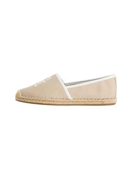 Alpargatas Tommy Hilfiger Embroidery Beige Mujer