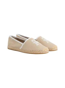 Alpargatas Tommy Hilfiger Embroidery Beige Mujer