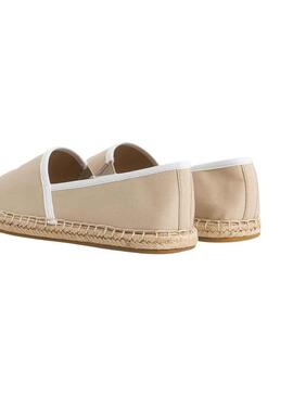 Alpargatas Tommy Hilfiger Embroidery Beige Mujer