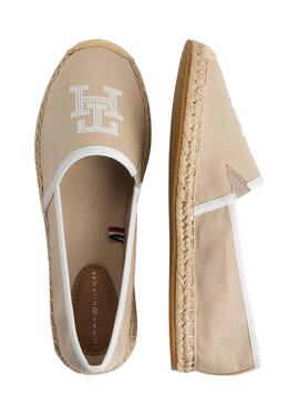 Alpargatas Tommy Hilfiger Embroidery Beige Mujer