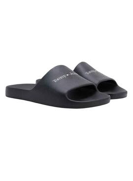 Chanclas Tommy Jeans Basic Negro para Hombre