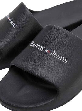 Chanclas Tommy Jeans Basic Negro para Hombre