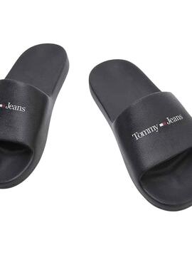 Chanclas Tommy Jeans Basic Negro para Hombre