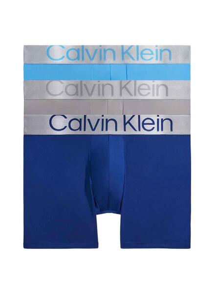Pepino dueña Cena Calzoncillos Calvin Klein Steel Azul para Hombre