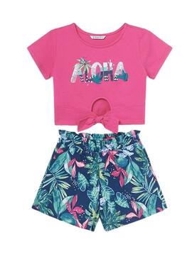 Conjunto Mayoral Nudo Rosa para Niña