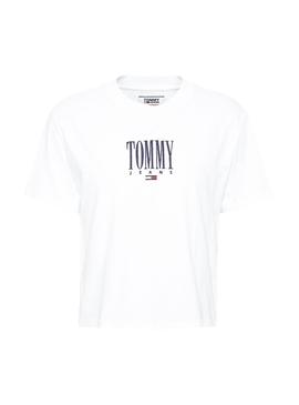 Camiseta Tommy Jeans Embroidery Blanco Mujer