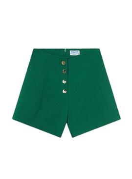 Short Mayoral Crepe Verde para Niña